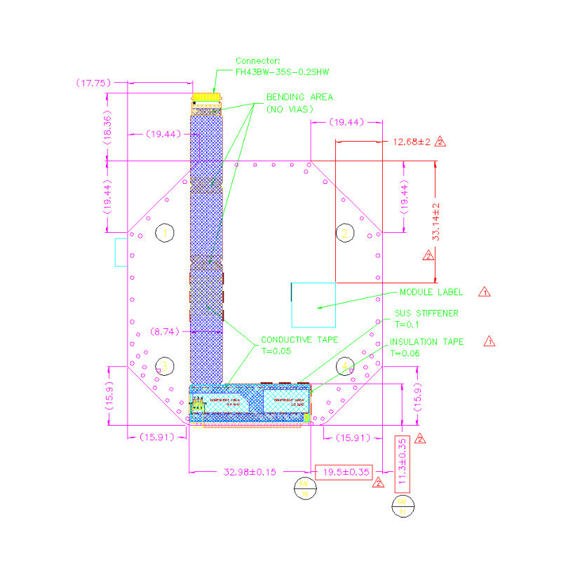 2.5 Inch 480*480 Tft Round Module Display