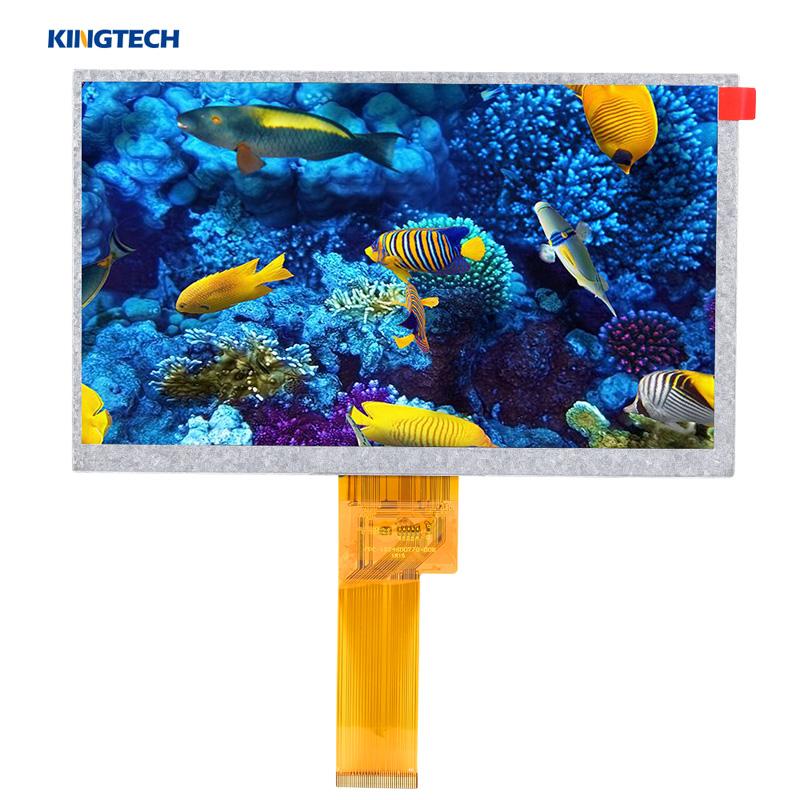LVDS Interface 7 Inch 1024x600 Resolution LCD Display