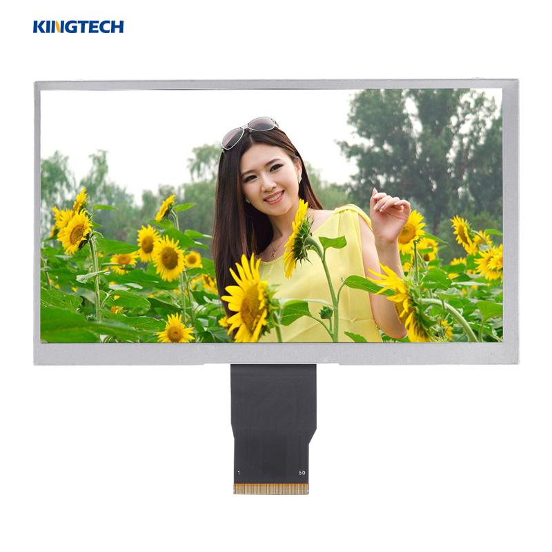 TTL Interface 7 Inch 1024x600 All View Angle LCD Display
