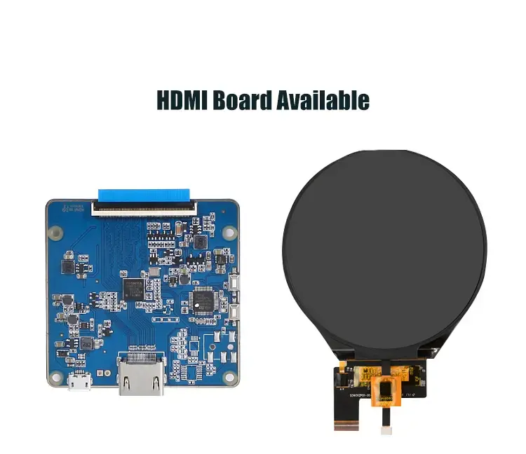 3.4 inch 800x800 MIPI interface round lcd display