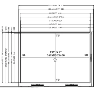 5.7 inch front