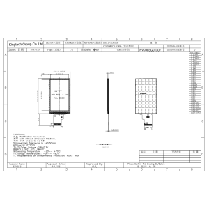 Kingtech 3 inch 360*640 portrait TFT display