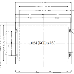 Kingtech wide temperature 8.4 inch LCD module IPS TFT LCD