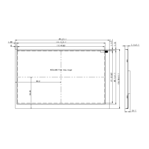 Kingtech 7 inch 800x480 dots LCD module IPS TFT LCD