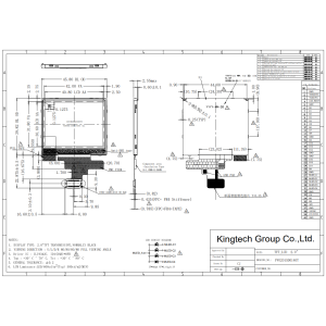 Kingtech 2.0 inch 240x320 resolution TFT LCD display