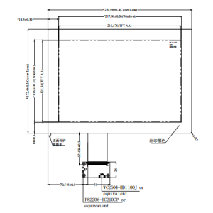 MIPI interface 10.1 inch 1200*1920 TFT display