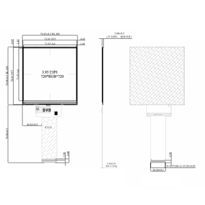 Kingtech 4.0" inch 720*720 TFT module display