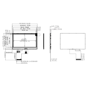 Kingtech 4.3" inch 480*272 TFT module display